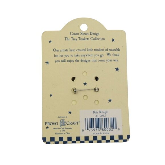 Tiny Trinkets Santa Kris Kringle Brooch Pin by Center Street Design Christmas - Picture 2 of 2